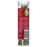 Back view of Scentsicles Christmas Berry scented ornaments jar, showing usage instructions, product information, and a barcode on a white background.