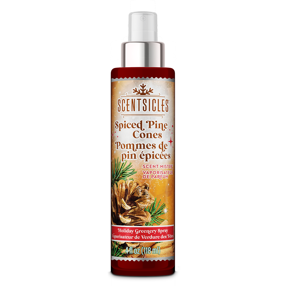 Scentsicles Scent Mister Scented Spray, Spiced Pine Cones, 4oz