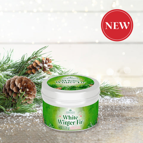 Scentsicles, 6oz Candle Tin, White Winter Fir